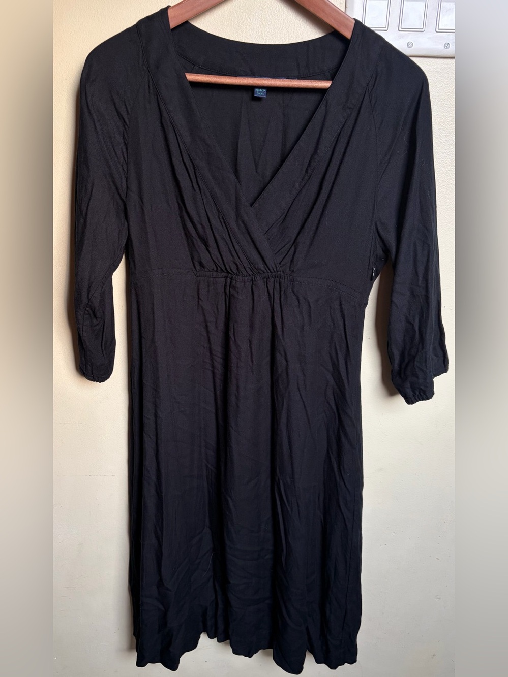 Boden Black Long Sleeve Dress Size 14R Neutral Monochrome Minimalist